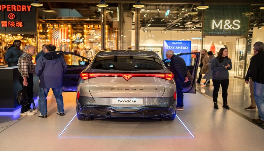 Taking a look at the CUPRA Tavascan at Battersea