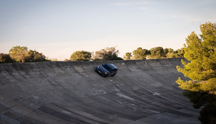 FC Barcelona players driving the CUPRA Terramar circuit