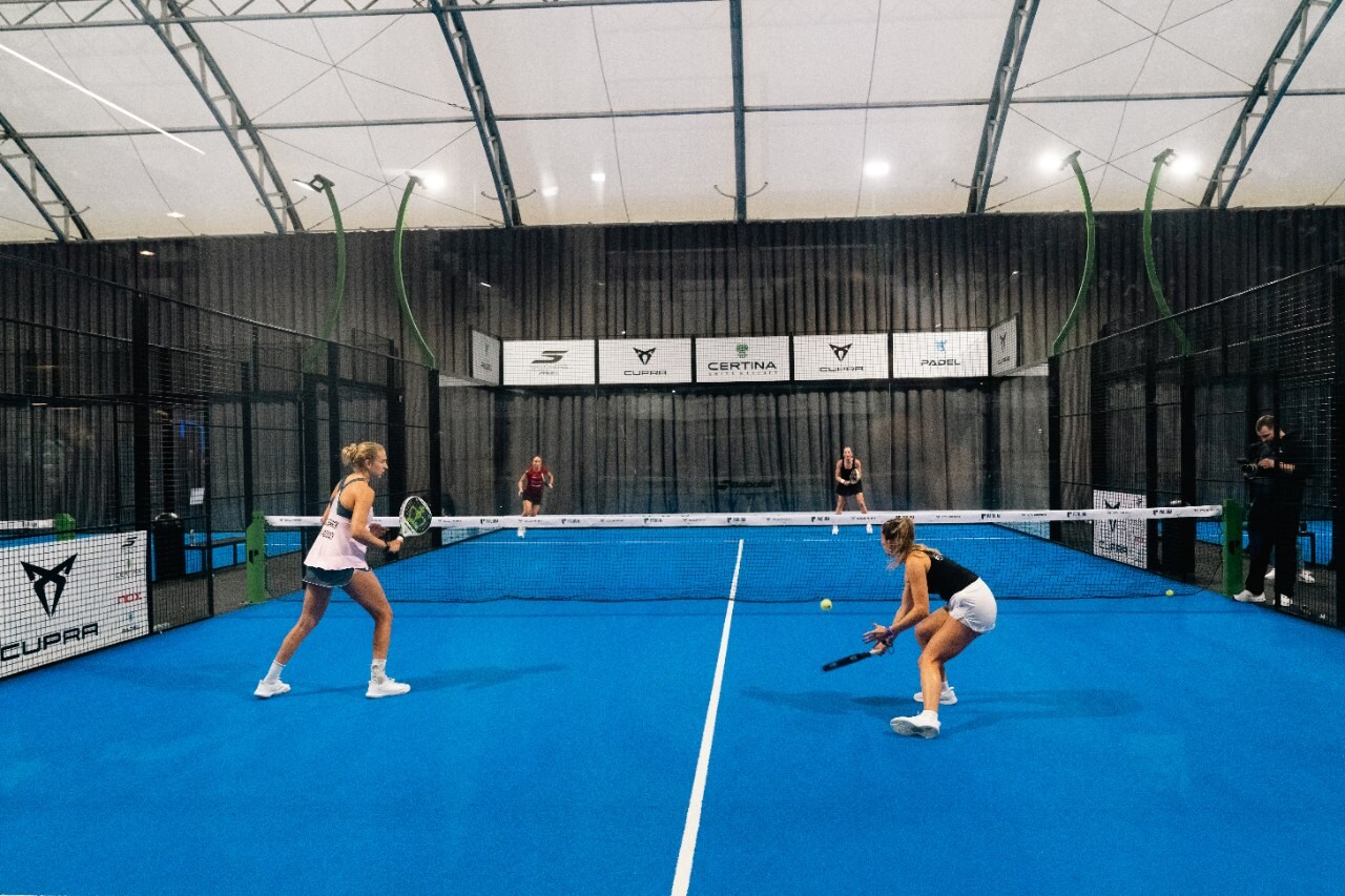 View of the court mid-game at the Pro Am Padel Tour 2025
