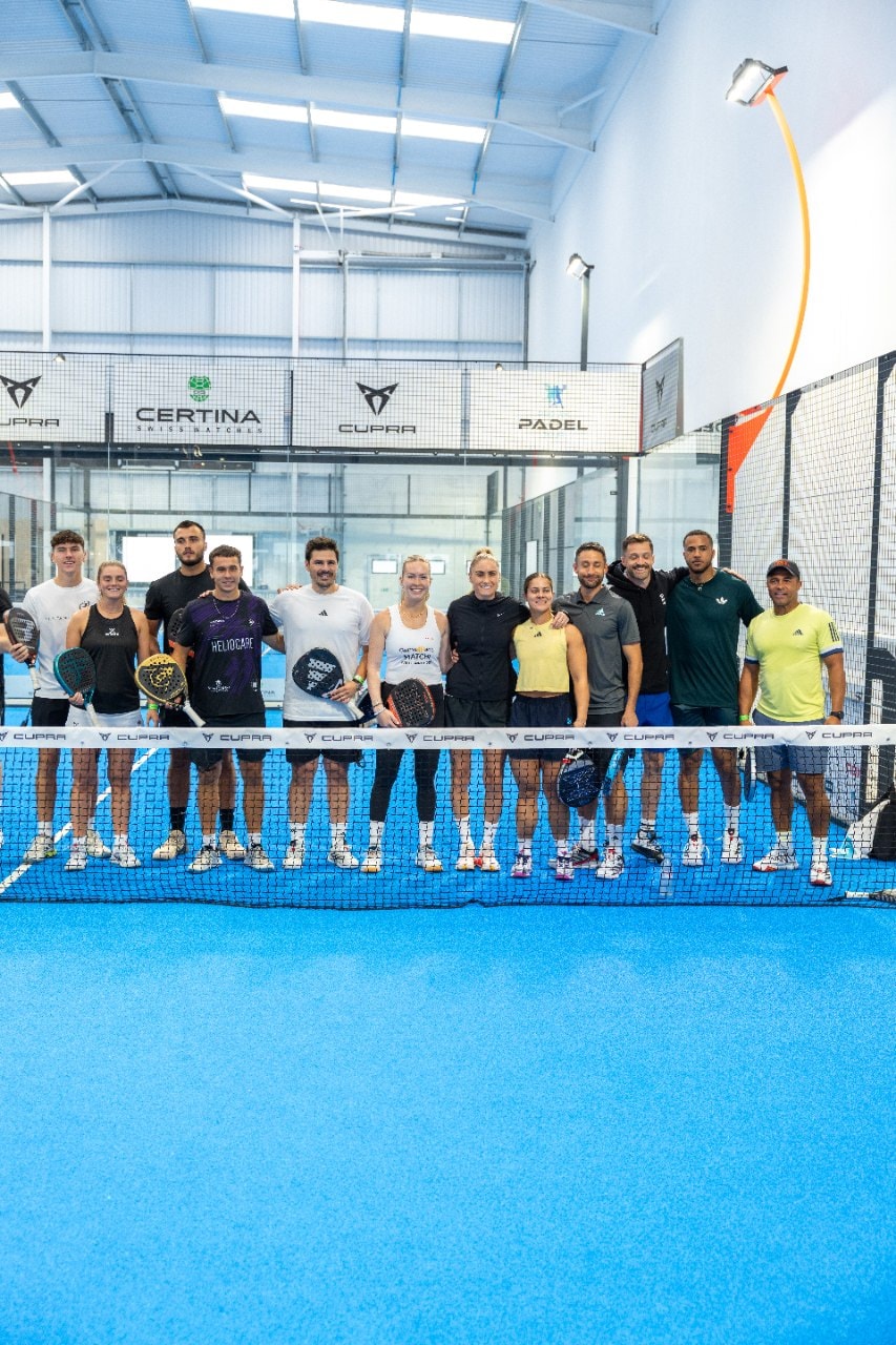 Team photo at the Pro Am Padel Tour 2025