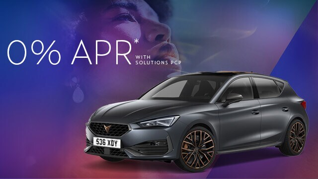new CUPRA Leon e-HYBRID five door magnetic tech matte compact sports car front side view 