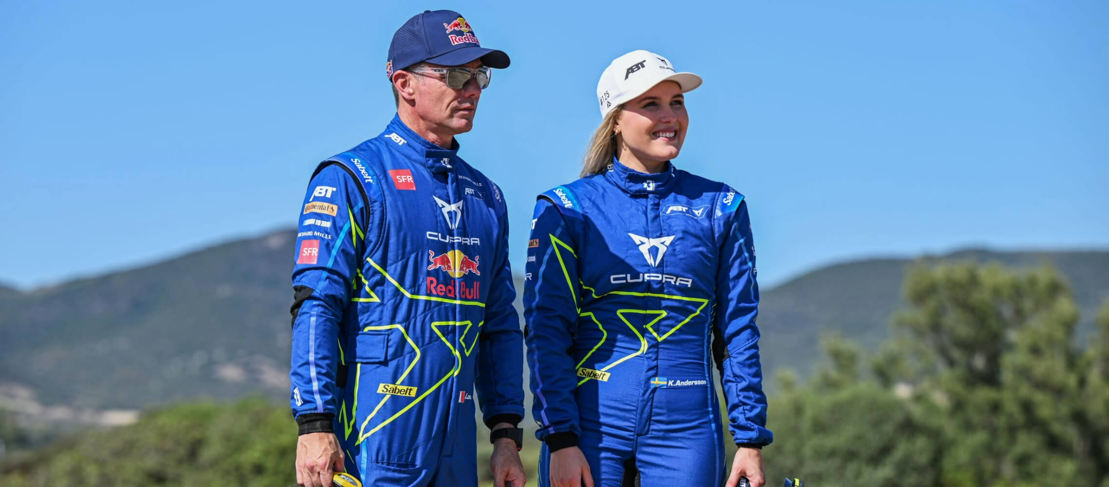 Klara Andersson and Sébastien Loeb