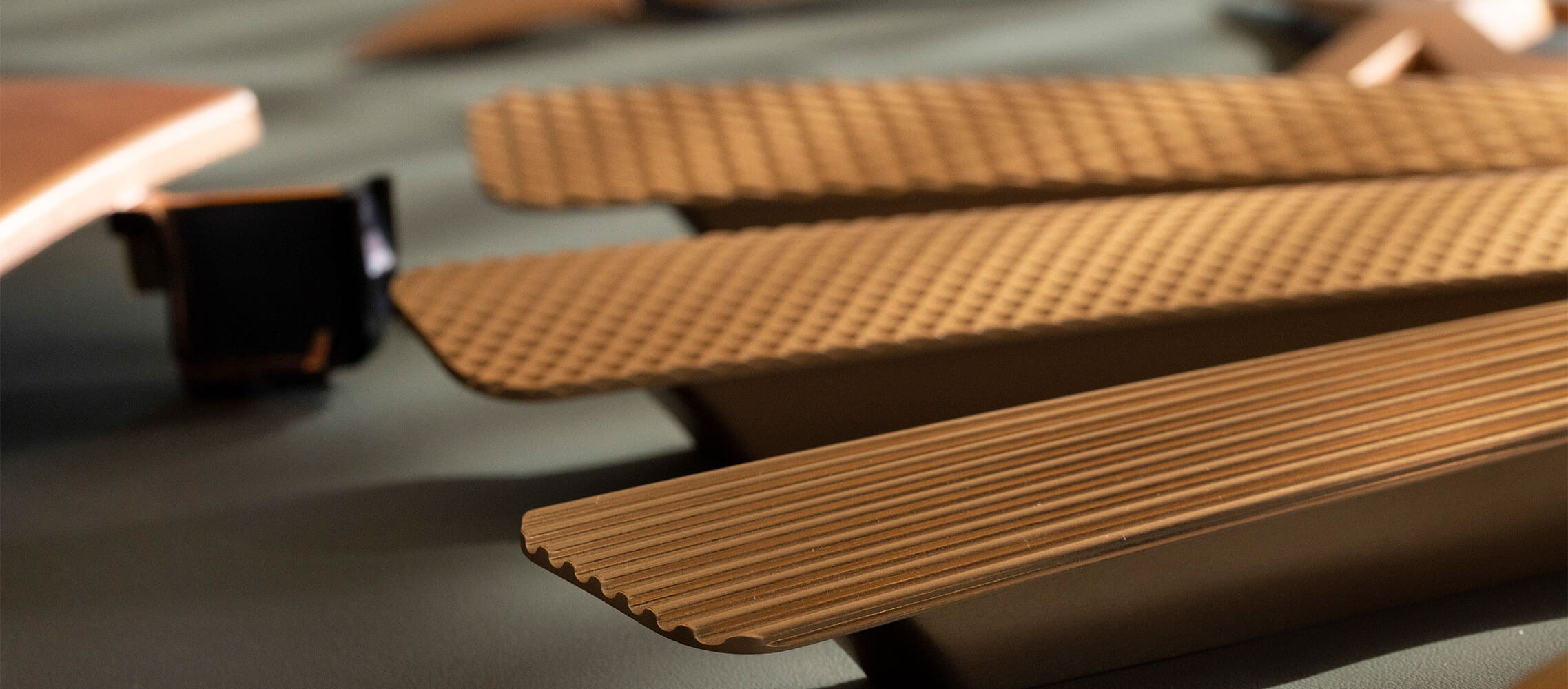 Textured copper material for the Cupra Tavascan