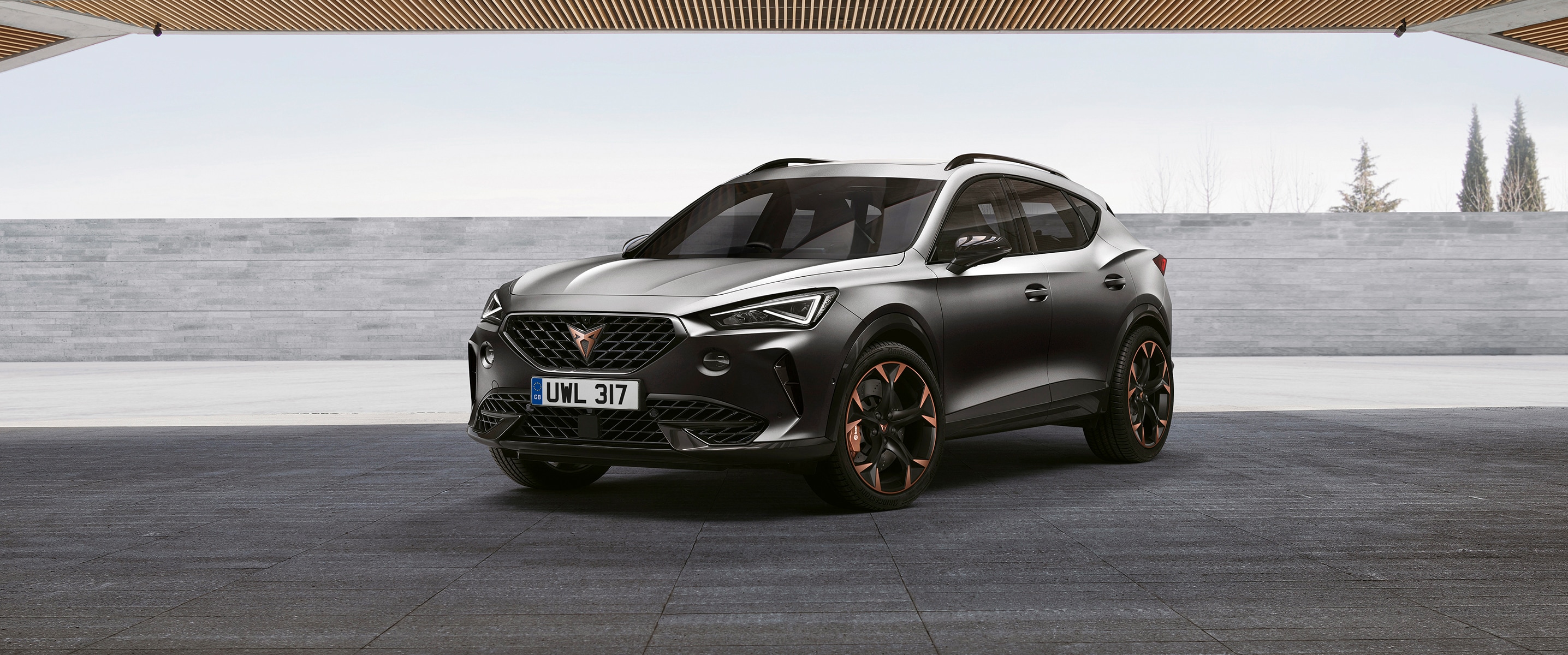 CUPRA Formentor in a garage