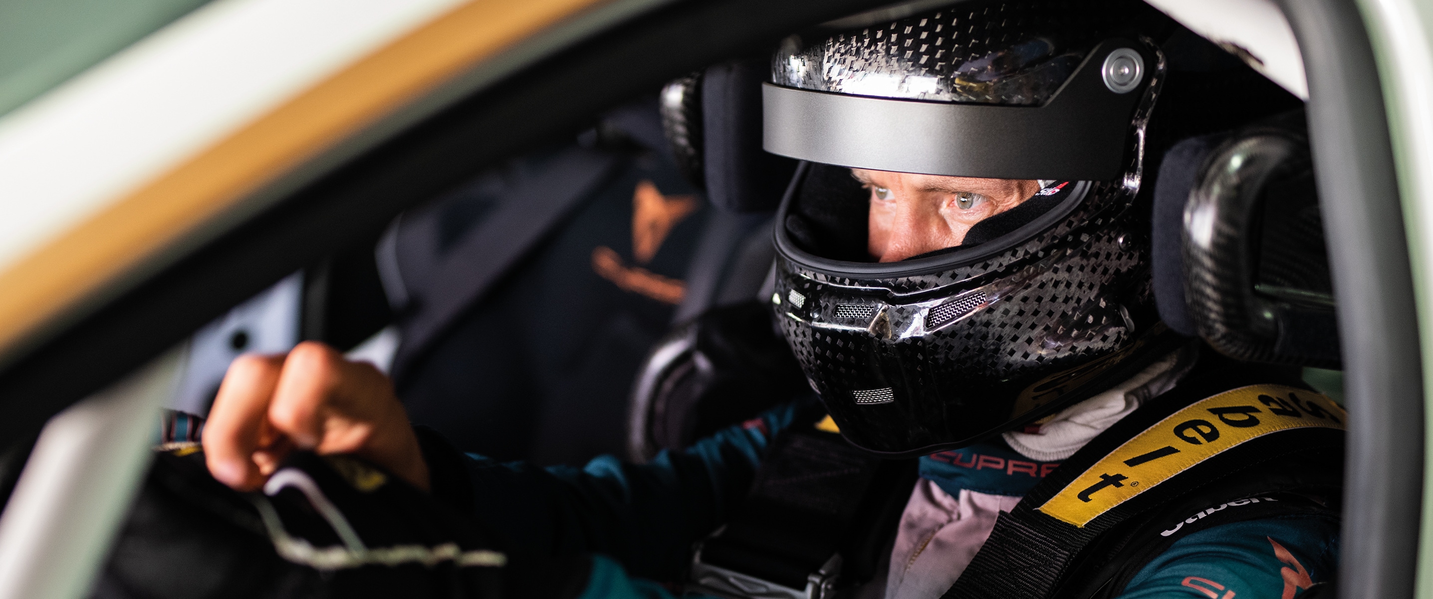 Mattias Ekström in the driving seat