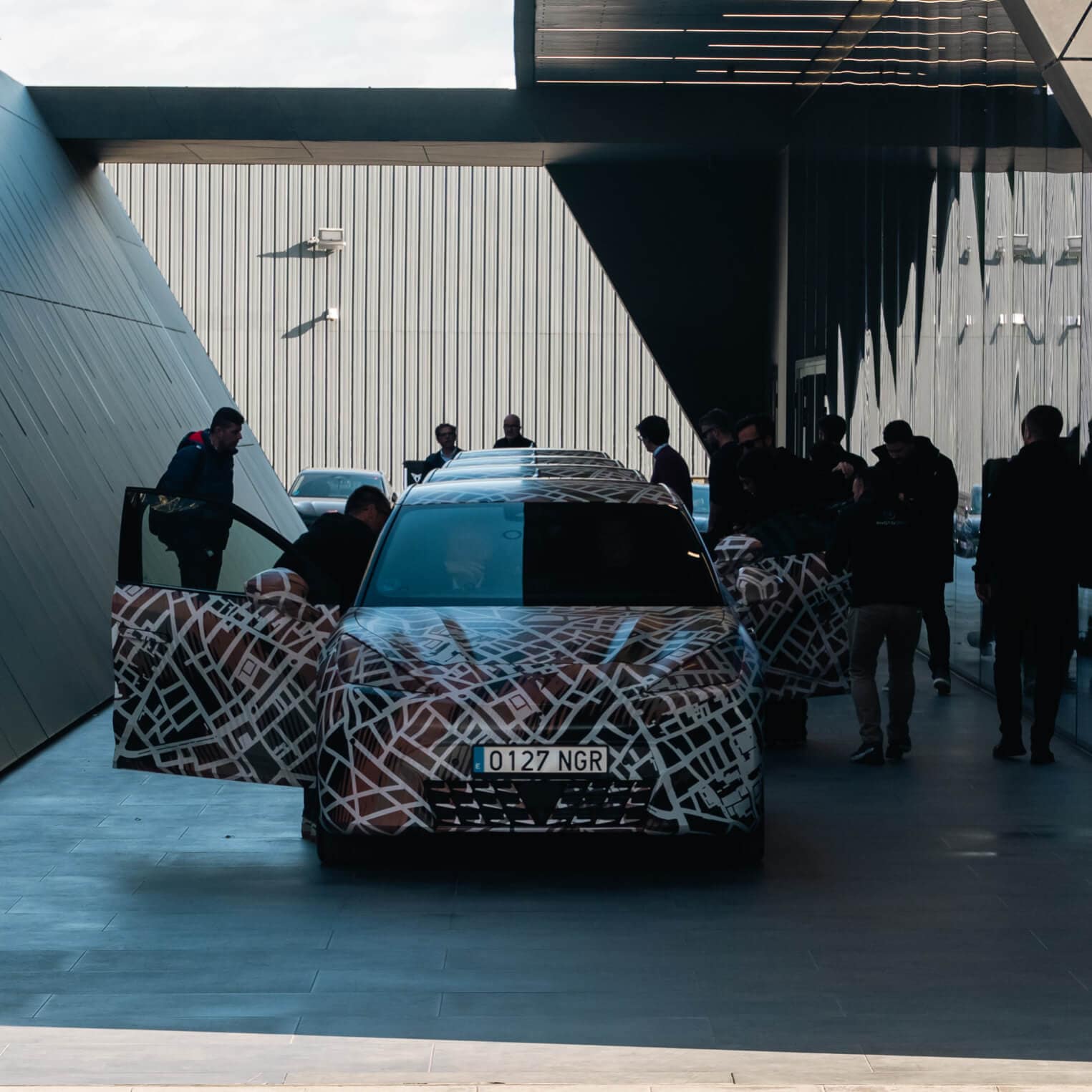 The camouflaged 2026 CUPRA Raval revealed in Martorell