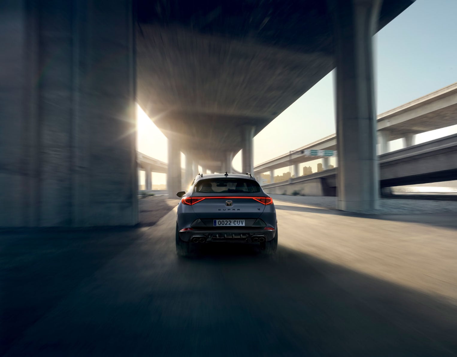 The CUPRA Formentor on the motorway