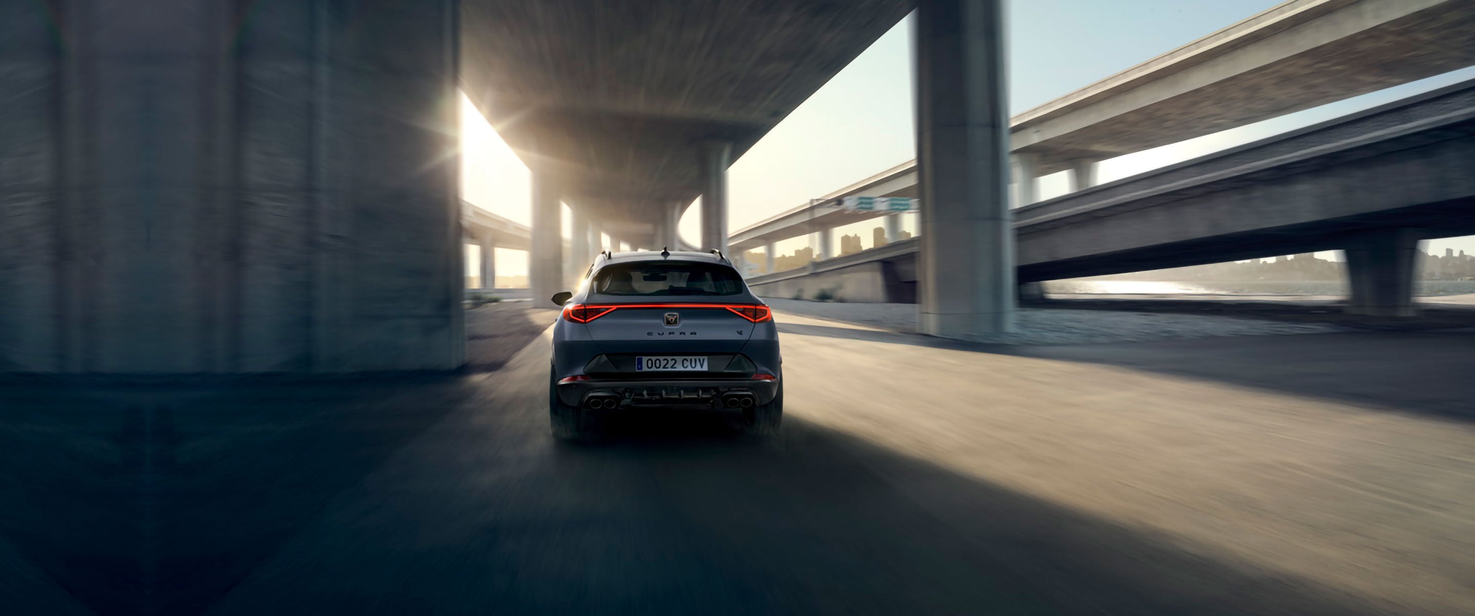 The CUPRA Formentor on the motorway