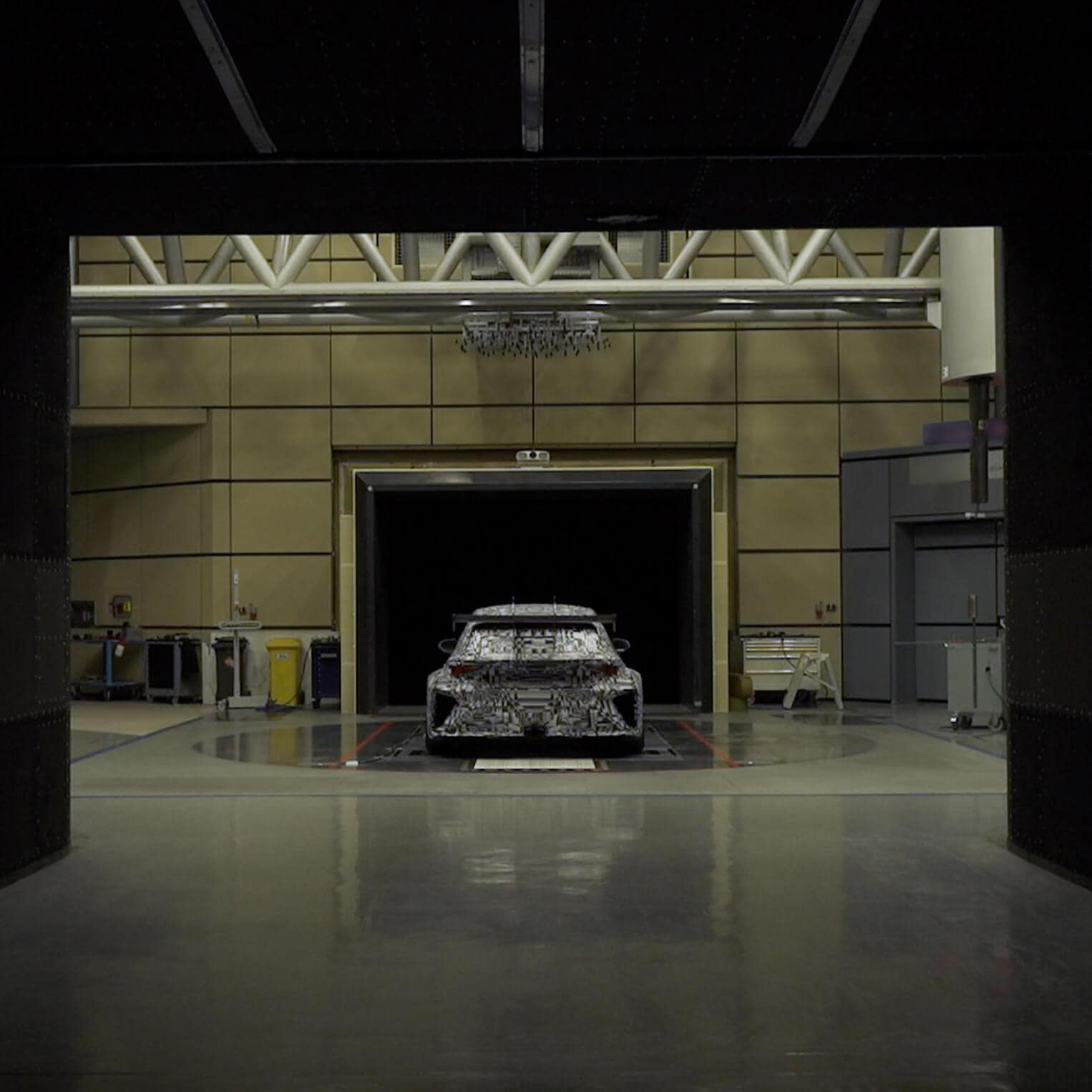 CUPRA in an aerodynamic tunnel