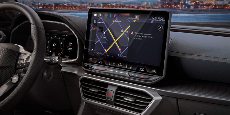 the infotainment system in a CUPRA Formentor