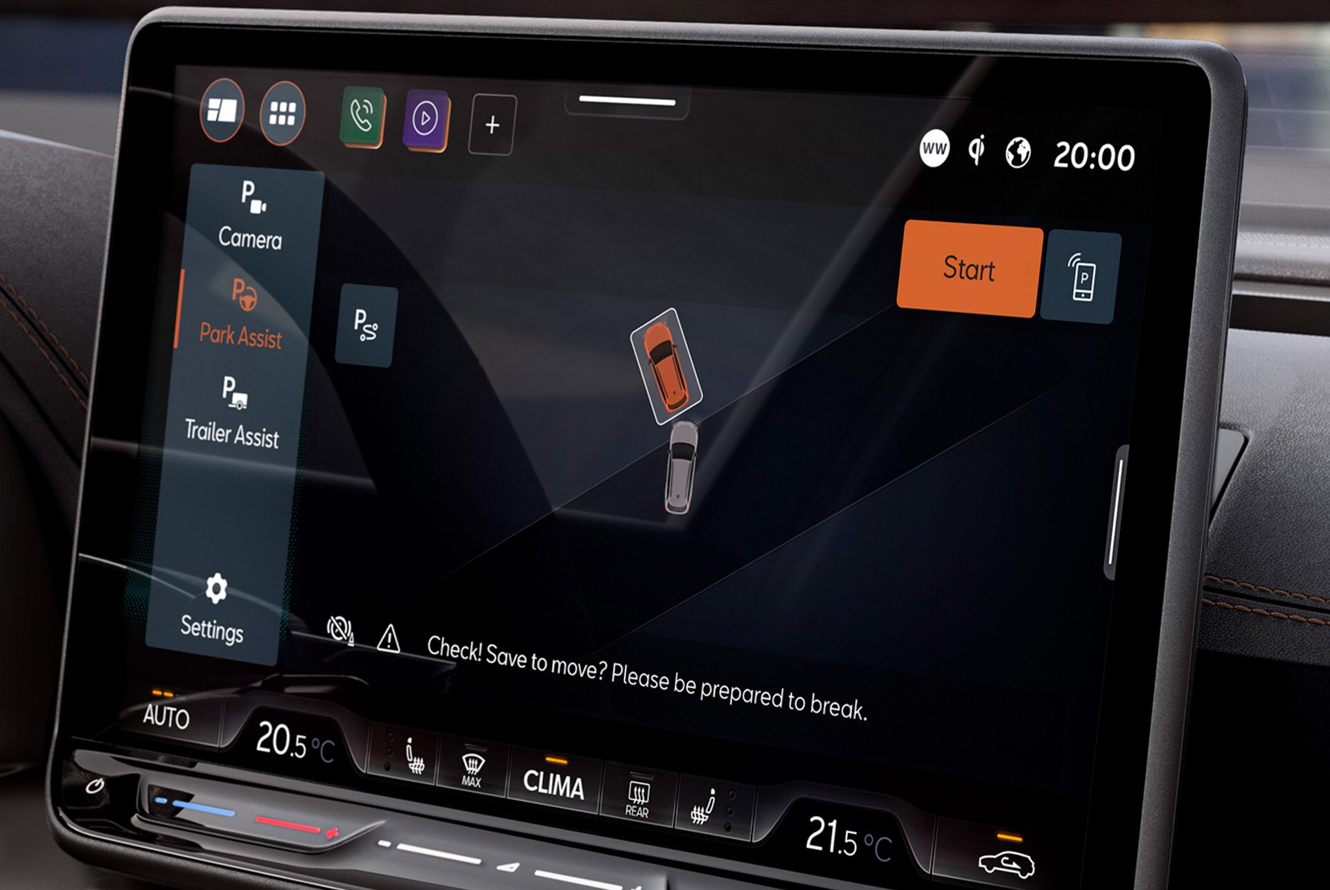 How to use CUPRA Leon Estate intelligent park assist, an intelligent parking system, visual demo.