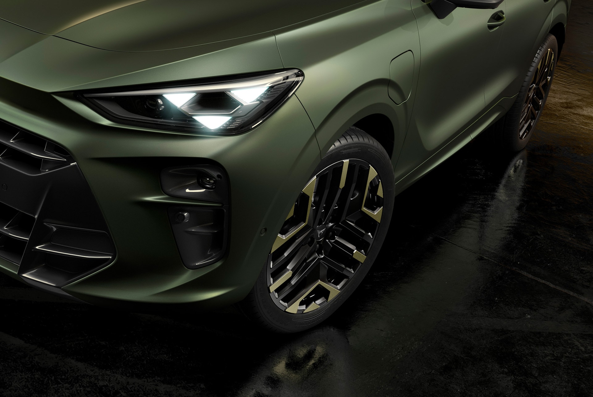 Image of the CUPRA Terramar Tribe Edition featuring 20-inch alloy wheel that combine perfectly with the car’s design lines.