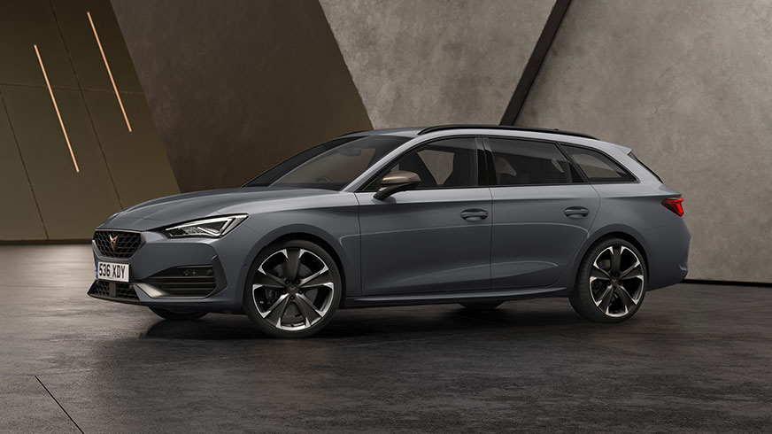 new CUPRA Leon Estate VZ2 Family Sports Car in graphene grey