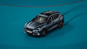 new CUPRA Leon 5 door ehybrid compact sports car with pre-crash assist