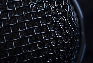 A close up picture of a microphone