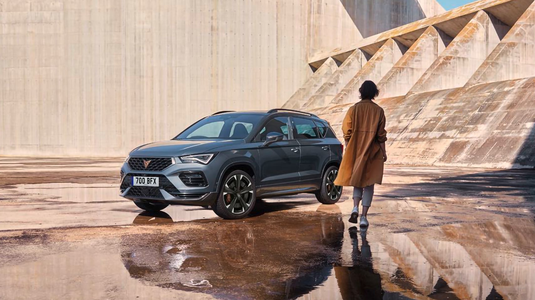 CUPRA Ateca in industrial setting