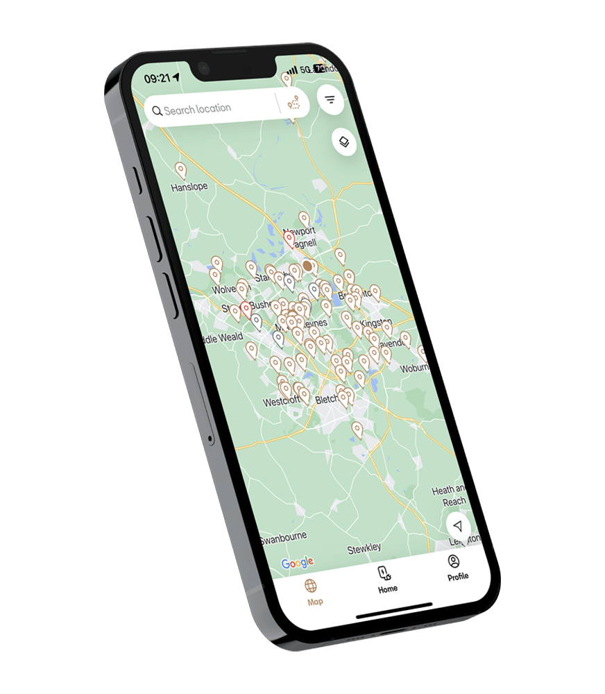Easy Charging App on mobile device