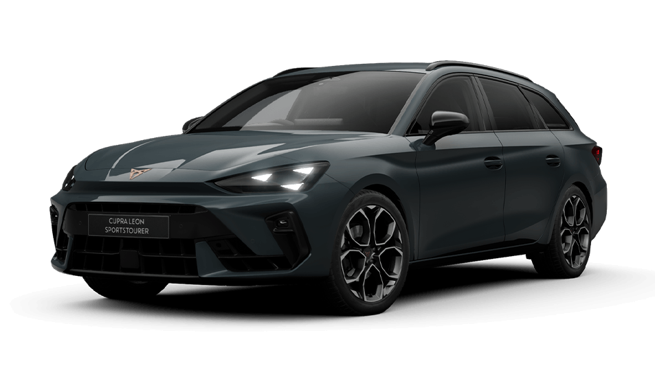 Shot of the CUPRA Leon Sportstourer VZ showcasing its exterior design.