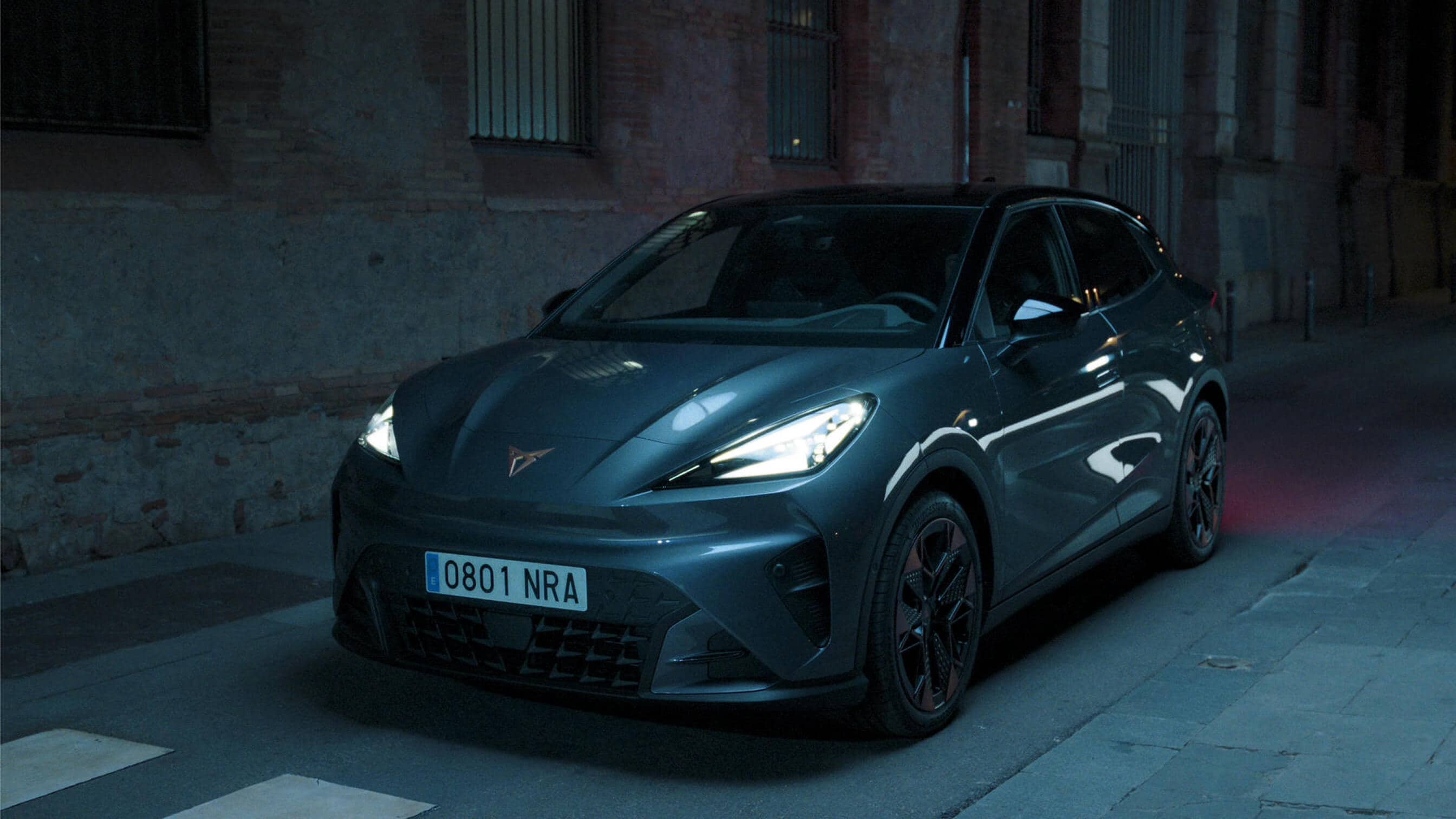 A front shot of the CUPRA Raval electric urban car.