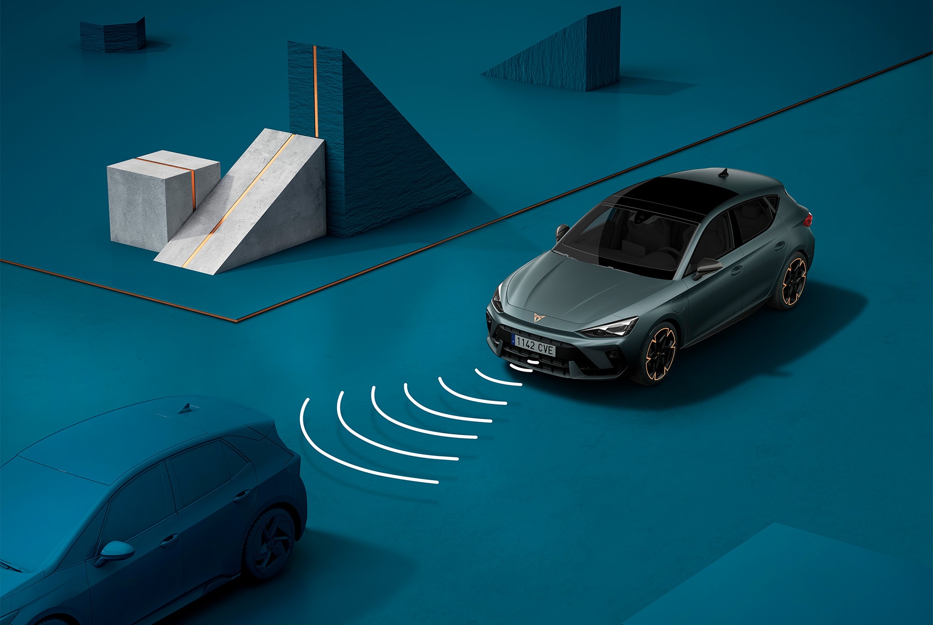 How to use CUPRA Leon and adaptive cruise control system, ACC visual demo.