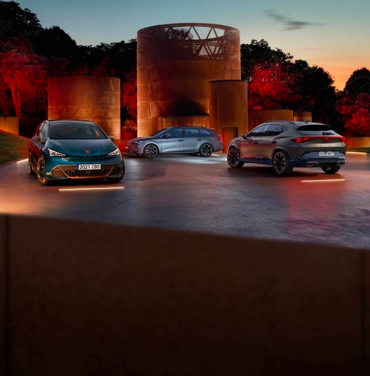 Company cars for fleet managers, electric vehicle CUPRA Born, CUPRA Formentor and CUPRA Leon Estate.