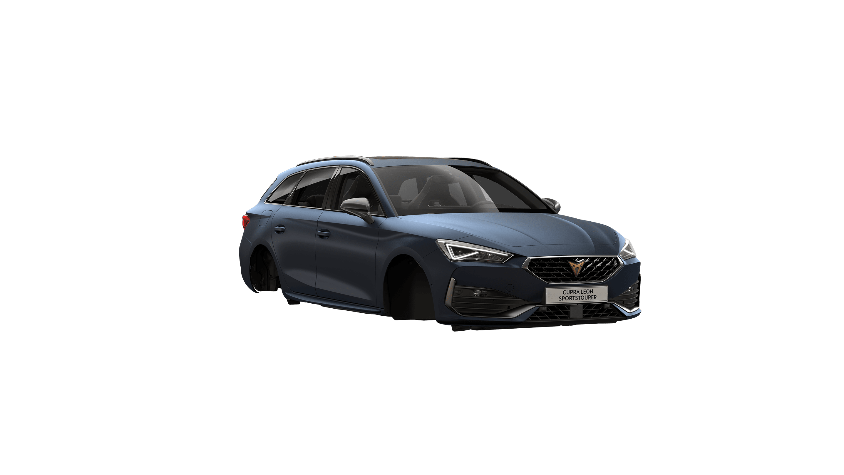 new CUPRA Leon Estate e-HYBRID Family Sports Car available in Petrol Blue Matte colour