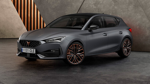 CUPRA Leon front and side view